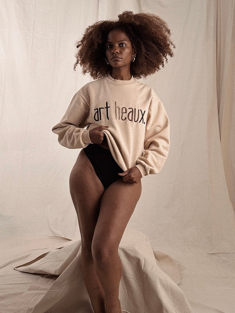 Tan Art Heaux Sweat Shirt