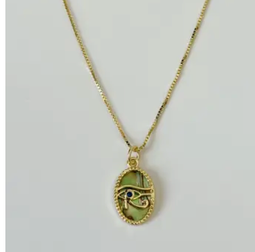 Juno Necklace Abalone Gold Vermeil