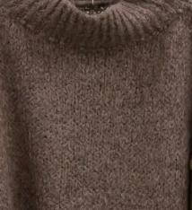 Malika Wool Turtleneck Sweater - OSFM