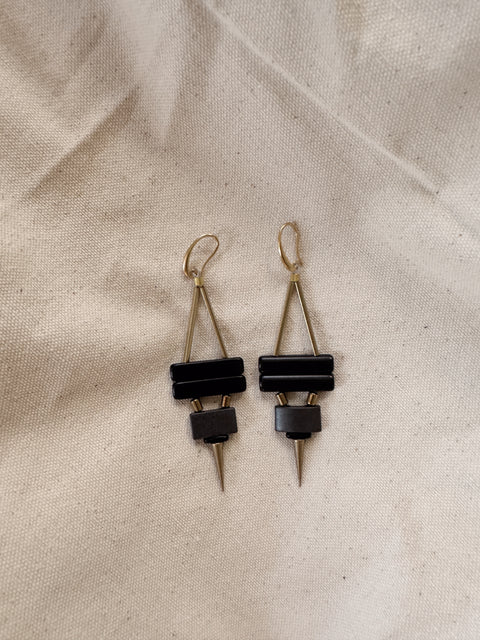 Magnesite/Hematite Earrings